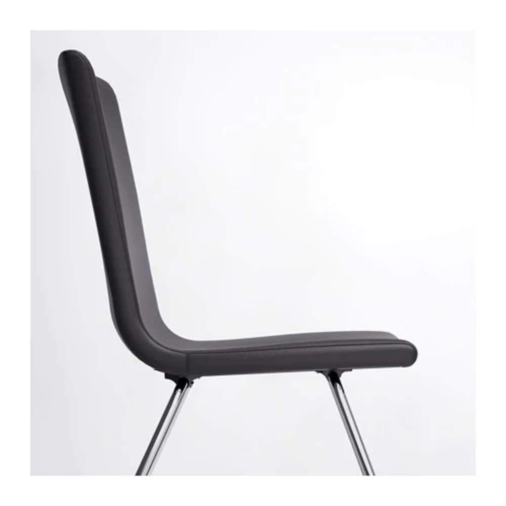 IKEA VOLFGANG チェア 黒 美品 VOLFGANG Chair, chrome-plated, Bomstad black : Buy Online at Best