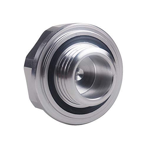 RuleaxAsi Tampa de óleo de veículo automotivo de alumínio Tampa de óleo do tanque de combustível Tam