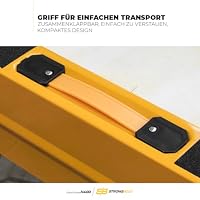 STRONGBOLD Klappbock H400 2er-Set, höhenverstellbar mit 1.000 kg Tragkraft (im Paar), langlebige multifunktionale Arbeitsböcke für Metall und Brennholz, mit Werkbankfunktion und kompaktem Design – Ansicht 7
