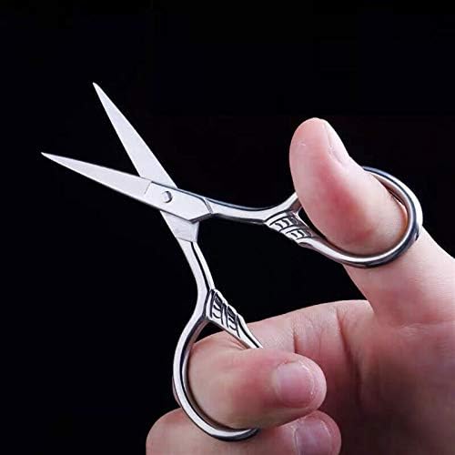 Craft Scissors 1 Piece of 9cm Mini Vintage Scissors Super Small Stainless Steel Embroidery Scissors Beard Trimming Portable Scissors for Men's Beard Scissors