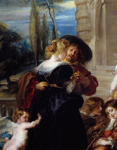 Toile Rubens Le Jardin de l'Amour pour une décoration de salon chaleureuse