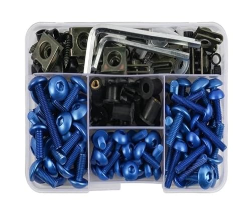 Kit complet de vis d'écrou pour carénage bleu afin d'éviter la perte de vis