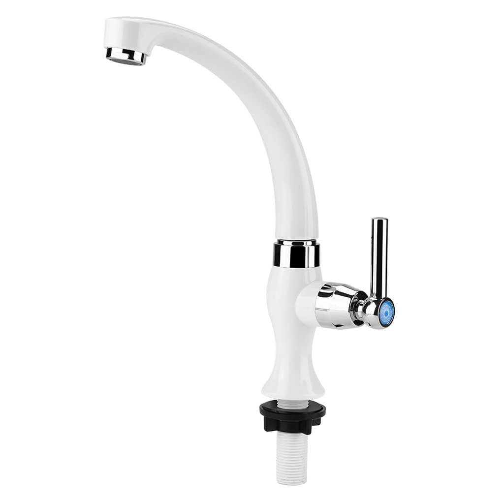 Robinet d'eau froide simple plastique pour lavabo de salle de bain - 7