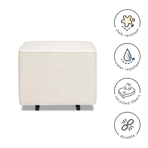Davinci Universal Gliding Ottoman in Performance Cream Linen, Greenguard Gold & CertiPUR-US Certified - image 4