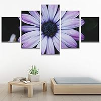 SIGNWIN 5 Panel Canvas Wall Art Flora Snapshot for Home Decorations Ready to Hang - 60