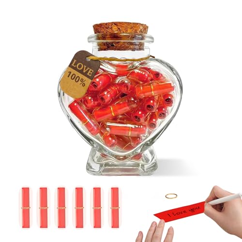 YeaHapiday Capsule Letters Message in A Bottle kit, Message Pills Love Letter Notes for Boyfriend...