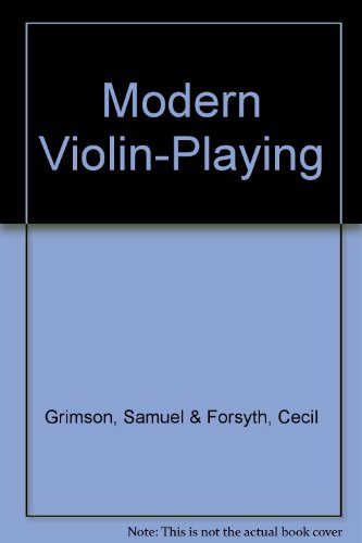 Modern Violin-Playing B000GT60UY Book Cover