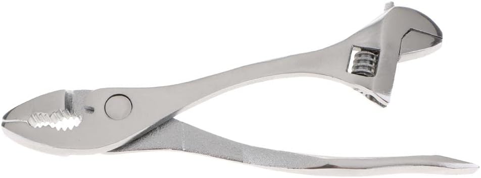 8'' 4 in 1 Multifunction Slip Joint Plier Wrench Slotted Screwdriver Wire Cutter Tool - DIY Essential Home Renovator's Must-Have, Strong and Carbon Steel Material - Perfect for