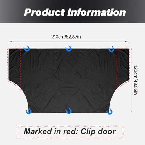 Para parabrisas de invierno protector para todo clima resistente coche 6