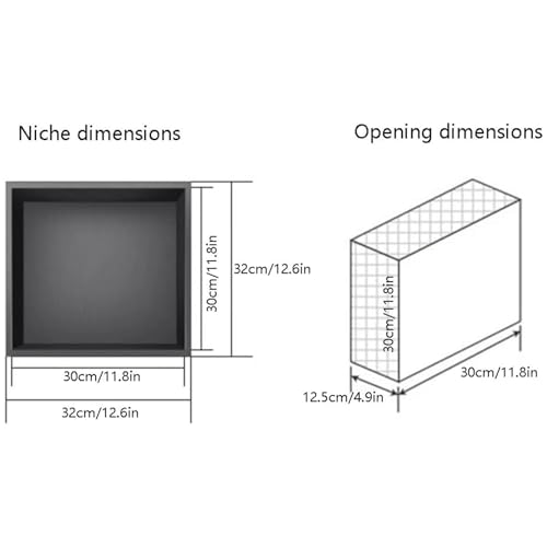 Niche murale acier inoxydable avec LED pour une douche moderne et épurée