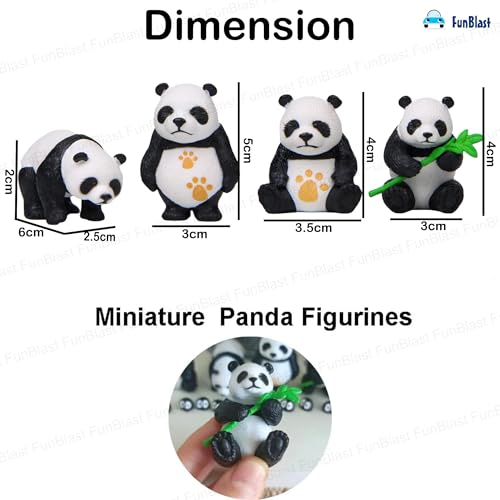 Image of FunBlast Panda Miniature Figurines - Decorative Showpiece, Gift for Him /Her, Diwali Deepwali New Year Home Decor, Bedroom, Living Room, Office, Table, Car Dashboard (Style-D)
