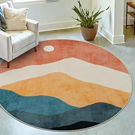 Abstract Round Rug for...