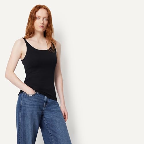 Image of Amazon Essentials Women's Slim-Fit Thin Strap Tank Top, Pack of 2