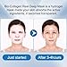 SEWOG Deep Collagen Lifting Mask, Anti Wrinkle Moisturizing Face Mask, Smooth & Tight Skin, Overnight Hydrogel Mask, Helps Reduce Fine Lines & Wrinkles(4 Pack)