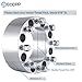 ECCPP 2PCS 3 inch 8 Lug Wheel Spacers 8x6.5 to 8x6.5 8x165.1mm to 8x165.1mm fits for ford F250 for ford F350 Econoline for RAM 2500 3500 DUALLY