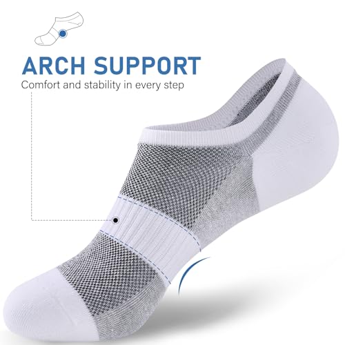 ​No Show Socks Men, 6 Pairs ​Cotton ​Thin Low Cut Ankle Socks, Non Slip Invisible Sock for Loafer Sneakers4