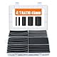 Lsnisni 45mm Schrumpfschlauch Set mit Kleber, 4:1 Schrumpfschläuche Schwarz, Doppelwandig und Wasserdicht, 5 Größen Heat Shrink Tube, Schrumpfschlauch-Kabelmuffe - 200 Stück
