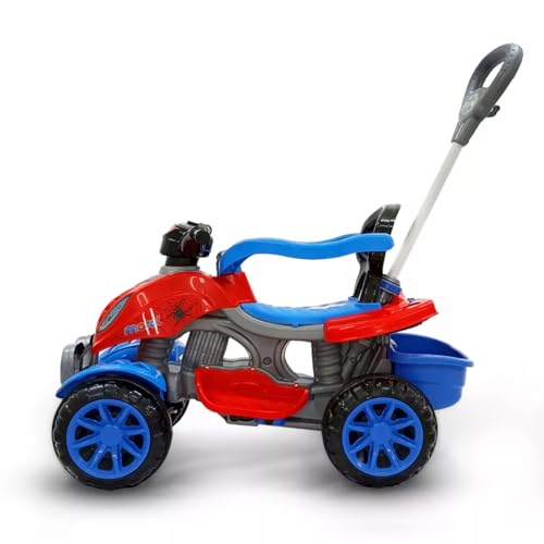 Quadriciclo Infantil Empurrador com Guia Vermelho