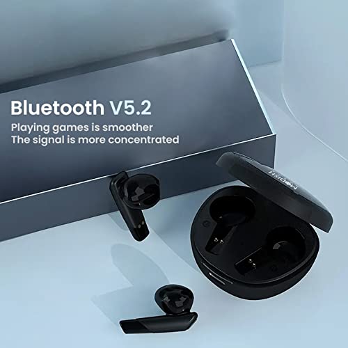 Image of ModishOmbre Buds True H15 Wireless Earbuds with 6 Hours Playtime, Instant Paring, Exceptional Sound with Dual Mic, Digital Display, Rich Bass, Touch Controls, Bluetooth5.2