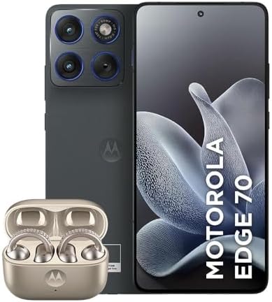 Kit Motorola Edge 70 5G 512GB - Gadget Grey + Loop Swarovski Cham...
