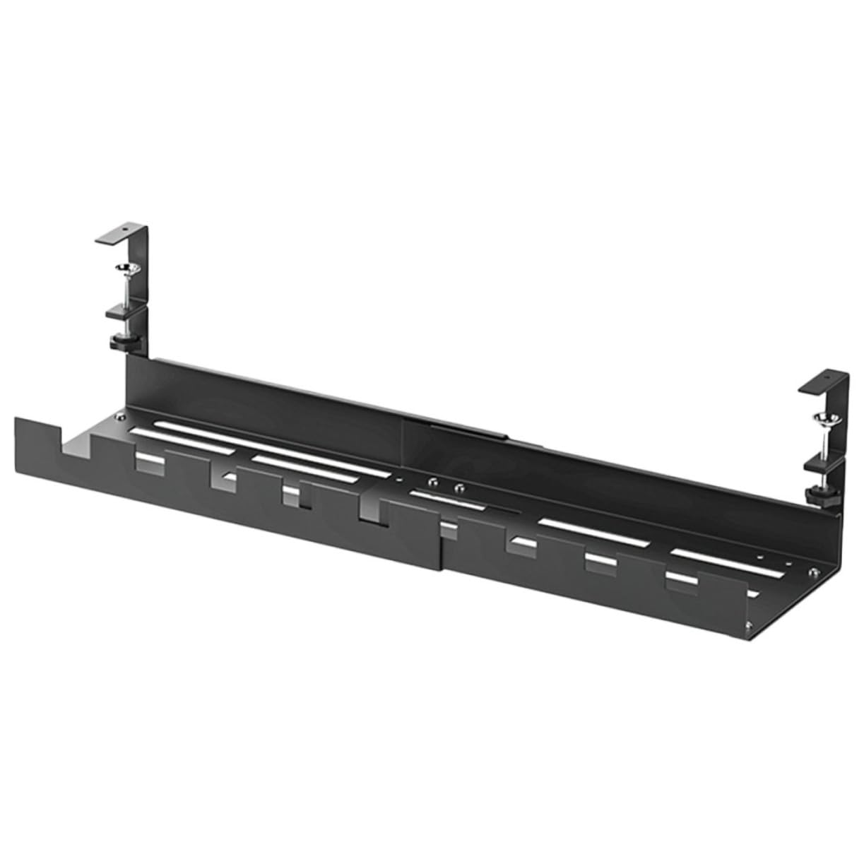 Organizador Cables Escritorio Acero Carbono Negro Gestión Orden