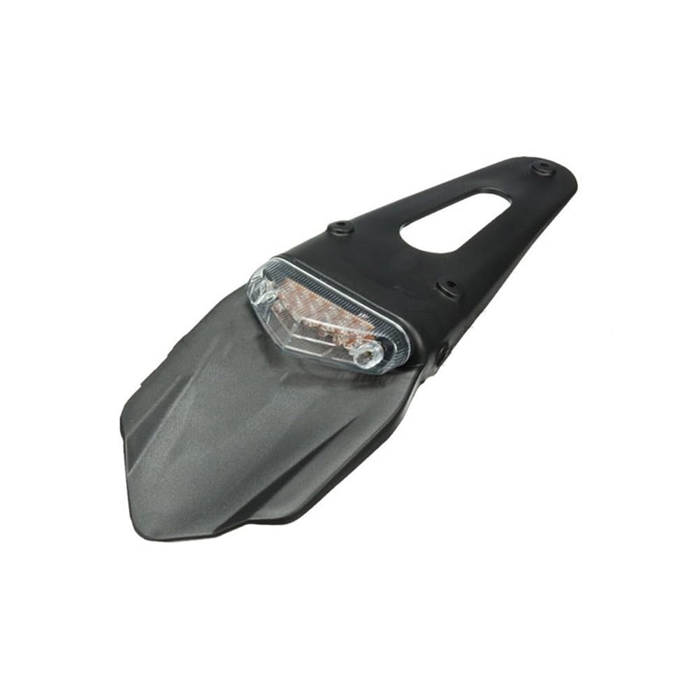 Shkalacar Feu Arrière LED Moto Stop + Bavette + Plaque Immatriculation - 12V Haute Luminosité Pour Dirt Bike Tout-Terrain