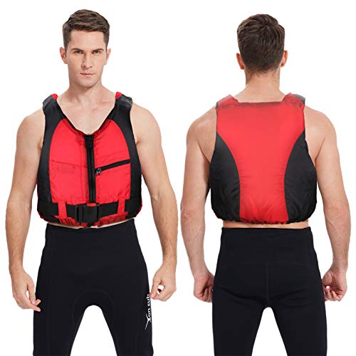 Zeraty Adult Life Jacket Vest Swim Jacket Buoyancy Aid Jacket For Fishing Sailing Surfing Boating Kayaking For Water Sports #TOP5