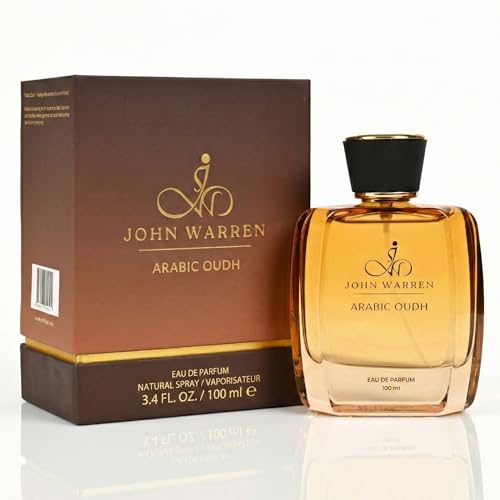 Image of JOHN WARREN ARABIC OUDH Luxury Perfume For Men, Long-Lasting Eau De Parfum with Saffron, Lavender, Agarwood and Patchouli, Fresh & Strong Everyday Fragrance-100 ml
