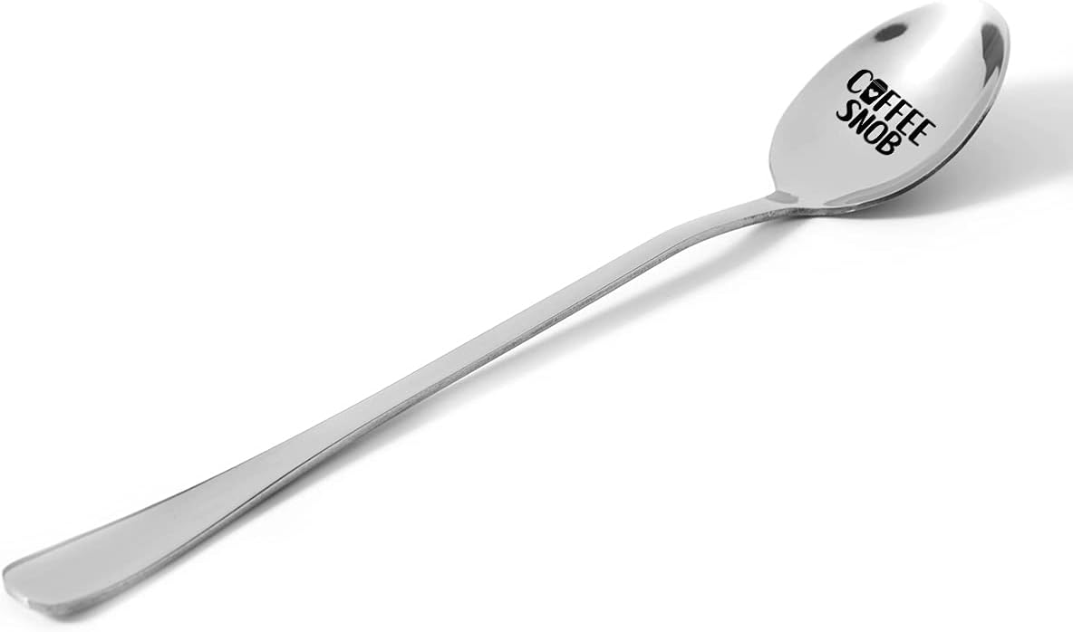 Funny Spoon Gifts for Women Men Friends, Coffee Snob Spoon Engraved Stainless Steel, Coffee Lovers Gifts, Best Birthday Valentine Mother's Day Father's Day Christmas Gift : Home & Kitchen