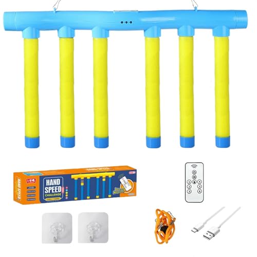 Image of Reflex Drop Sticks Challenge Game, Upgraded Dual Player Hand-Eye Coordination Training Toy, 3 Speed Modes Reaction Speed Catching Falling Sticks Game for Kids Adults Family Party