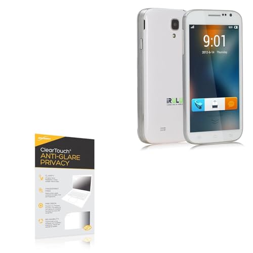 BoxWave Screen Protector Compatible with iRulu U1S - ClearTouch Anti-Glare Privacy (2-Pack), Privacy Screen Protector Flexible Film Anti-Glare