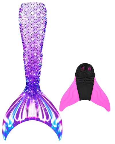 NAITOKE Mermaid Tails for Swimming for Adults with Monofin