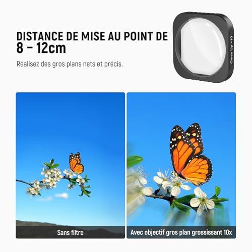 Objectif macro 10X compatible insta360 ace pro accessoire actioncam grossissant neewer ls-c40