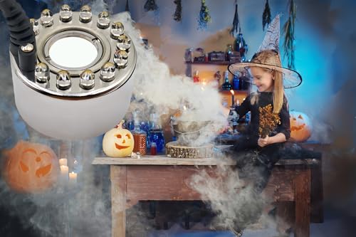Image of Ultrasonic Mist Maker,Halloween Mist Maker 2 Atomizer Heads Provide Greater Mist Volume for Water Fountain Pond Halloween Party and Rockery Fish Tank Vase Birdbath Deco