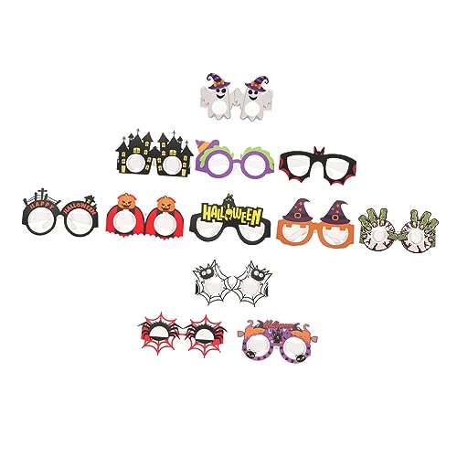 FOMIYES 12pcs Glitter Halloween Party Glasses Adults Novelty Glasses Props for Halloween Costumes