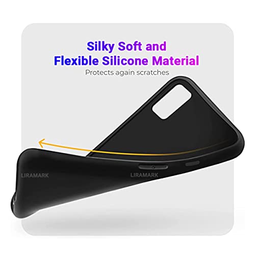 Image of LIRAMARK Liquid Silicone Soft Back Cover Case for OnePlus Nord 2 5G (Black)