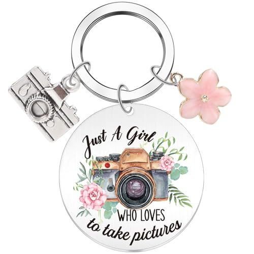 Cute Camera Keychain for Women, Cool Photographer Gifts for Photography