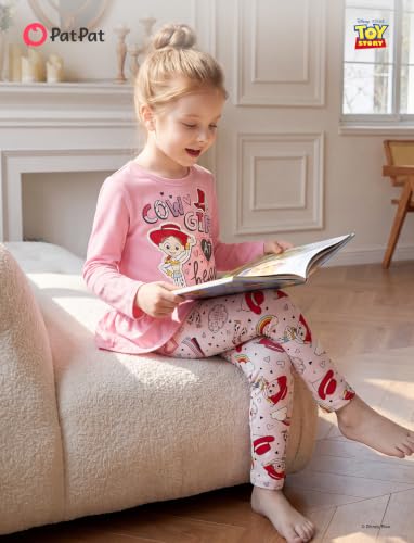 Image of Disney Toddler Girls Clothes Long Sleeve Shirt Leggings 2pcs Outfits Set