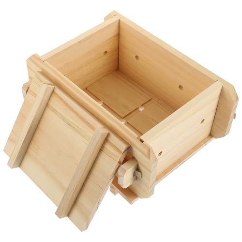 Moule à tofu en bois beige solution simple pour bloc ferme