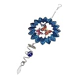 DIKACA Rotierendes Hängedekor für Garten und Bruchfest Metallpendel für Innen und Außendekoration als