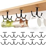 10-Pack Mug Holder Under Shelf, 85 mm/3.35 inches Under Cabinet Cup Holder