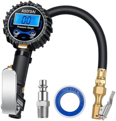 AstroAI Digital Tire Pressure Gauge with Inflator(3-250 PSI 0.1 f...