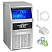 Produktbild VEVOR Kommerzieller Eiswürfelbereiter Eismaschine 41 kg / 24 h, Leichte Würfeleismaschine 11 kg Eisspeicherkapazität 45 Stk. Eiswürfel, Edelstahl Eiswürfelbereiter inkl. Wasserfilter & Eisschaufel