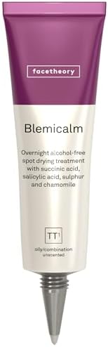 facetheory Blemicalm TT1 -Acne Spot Treatment, Natural Calming Ingredients, Blemish Spot Treatment, Acne Cream with 2% Salicylic Acid, Vegan & Cruelty-Free, Made in UK | 0.5 fl oz