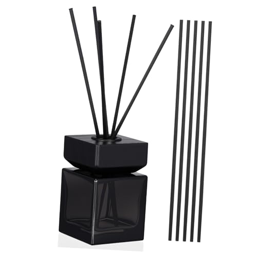 Set de Difusor Cuadrado de Fragancia 100ml con Tapa de Madera y Varillas miniatura 1