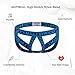 JOCKMAIL Mens Underwear JockStrap Stretch Mens Jock Strap G-string Athletic Jockstrap Mens Sport Underwear Jockstrap Blue