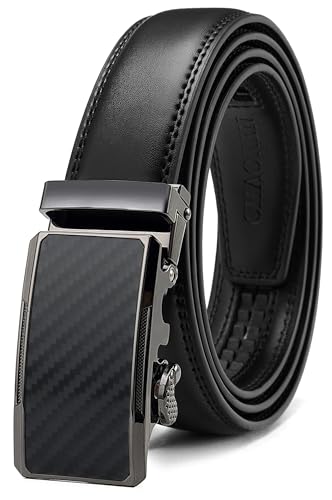 Image of CHAOREN Mens Dress Belt - Mens Ratchet Belt Leather for Dress Pant - Micro Adjustable Belts Fit Everywhere
