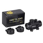 Goetland 1x30mm Red Dot Sight Reflex Sight Scope Green Red Dot Optics SFP Flip up Lens Cap 4 MOA with 20mm Rail Mount