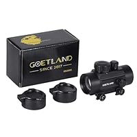 Goetland Gewehr Zielfernrohr 1x30 Rotpunktvisier Red Dot Visier Rot Grün Schutz SFP 22mm Schiene für Taktische Jagd Luftgewehr Sportschützen