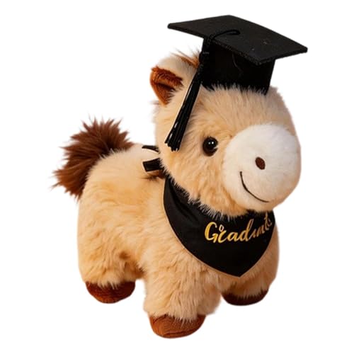Générique Peluche Cheval de Réussite - Coussin à Câliner | Cheval de Diplôme en Peluche - pour Câlins Dormir Déco Chambre Canapé